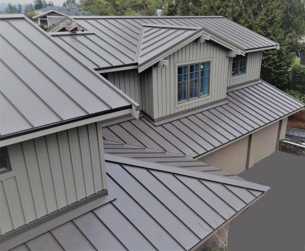 Standing Seam Metal Roof - Weathered Copper